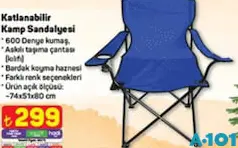 KATLANABİLİR KAMP SANDALYESİ